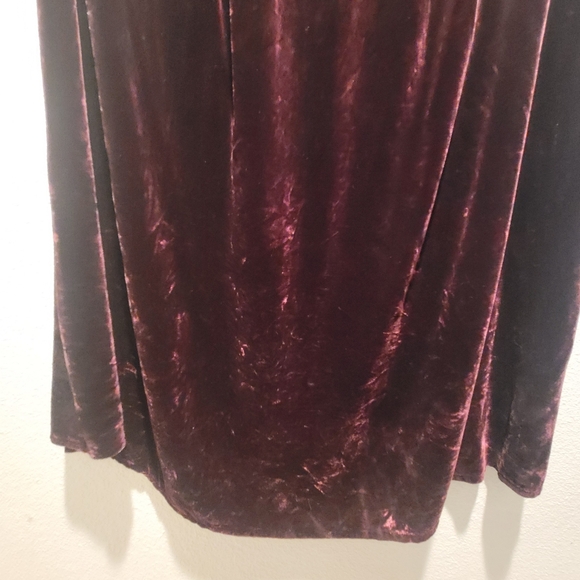 Eileen Fisher 2 piece velvet Plum Sleeveless top Size 1X with Skirt Size 2X - Picture 15 of 15